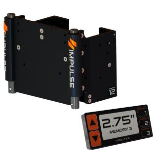 IMPULSE XL 12" Set Back Electric Jack Plate w/Smart Control - Black Anodized