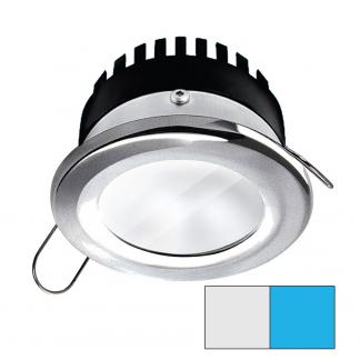 i2Systems Apeiron PRO A506 - 6W Spring Mount Light - Round - Cool White & Blue - Brushed Nickel Finish