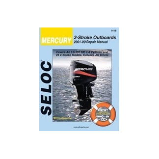SELOC MERCURY OUTBOARD MOTOR ENGINE REPAIR MANUAL 2001-09 2 STROKE SELOC 1418
